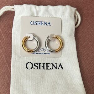 Oshena beachwear Gold and Silver Hoop Earrings